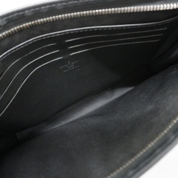 Louis Vuitton Clutch Bag Monogram Eclipse Pochette Voyage MM M61692 Grey Blac... - Picture 4 of 12